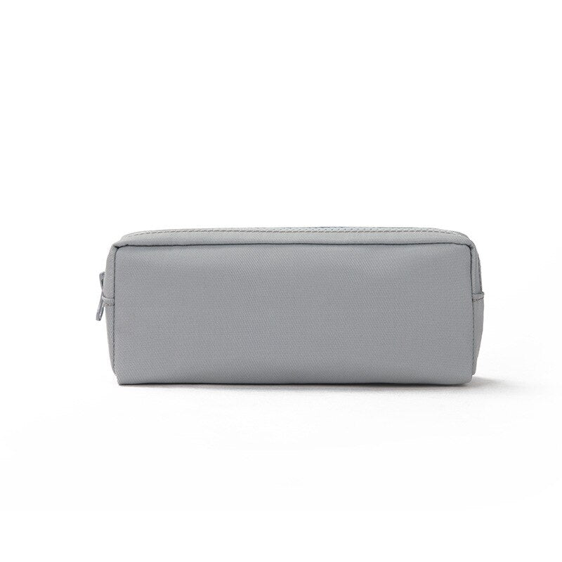 Podcore Flat Pencil Case for School for Girls Oxford Pencil Pouch