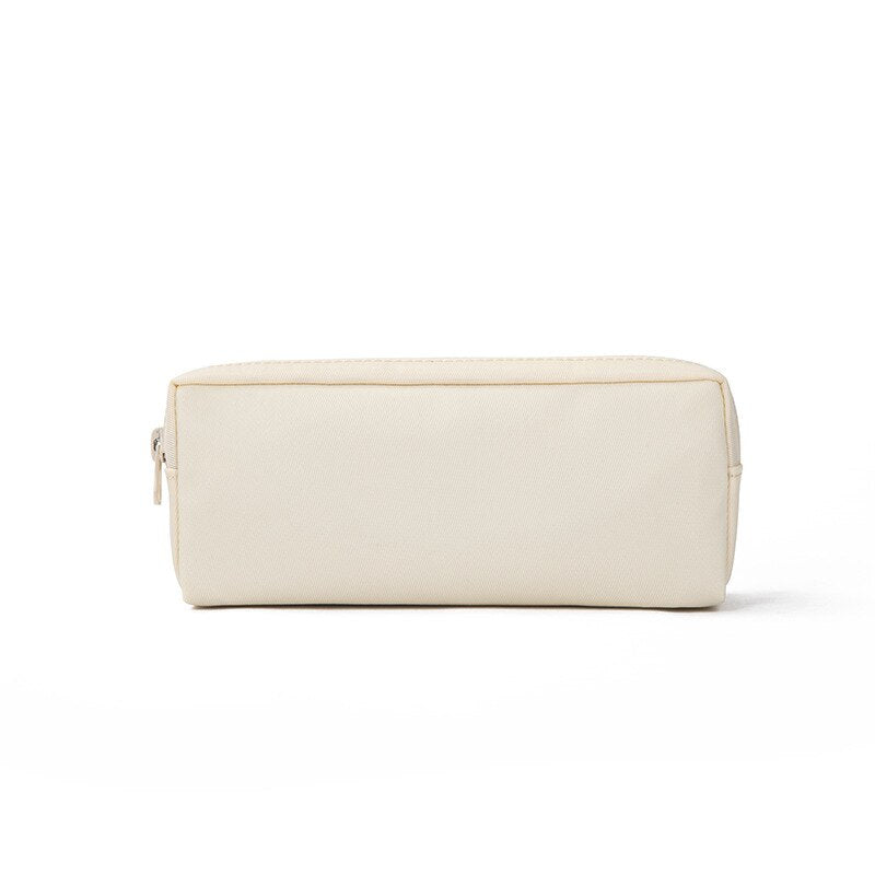 Podcore Flat Pencil Case for School for Girls Oxford Pencil Pouch