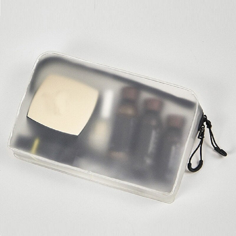 Customized-Transparent Cosmetic Bag with Zipper Small Woman Cosmetic Bag Organizer