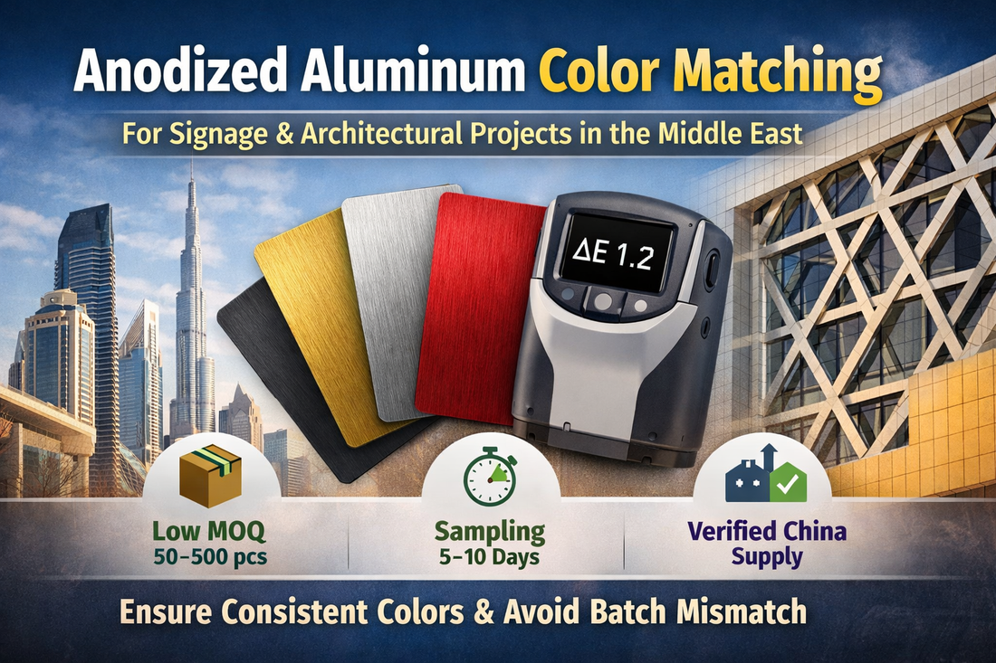 Anodized Aluminum Color Matching for Signage & Architectural Projects