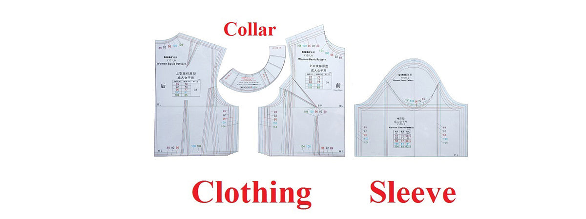 Beginner Sewing Projects with Pattern Templates ( Plastic Sewing Patte ...