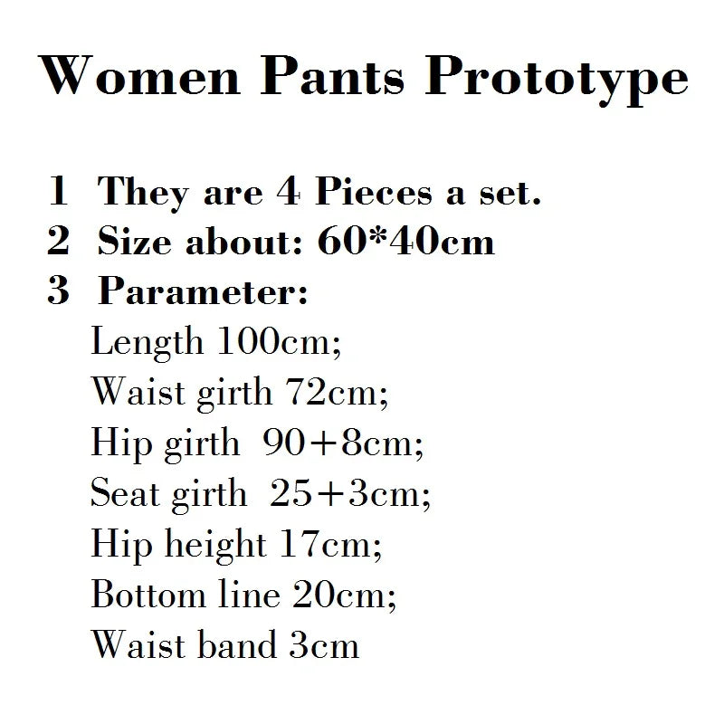 Clocore 1:1 Full Scale Women Pant Prototype Large Fashion Design Pattern Making Ruler Front Rear Sheet K111