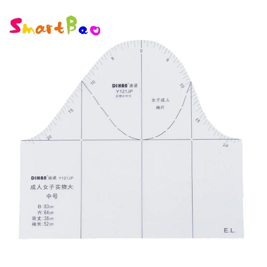 Clocore 1:1 Sleeve Pattern Making Prototype Ruler Plastic Sewing Tailor Tool Sleeve Curve Ruler Help To Draw Sleeve Pattern Y121JP