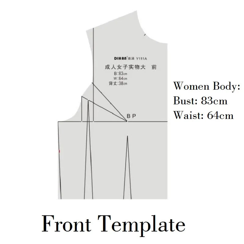 Clocore 1:1 Women Fashion Design Ruler Female Body Type Ruler Aided Clothing Design Drawing Template for Tailor, Sewing and Designer Y111