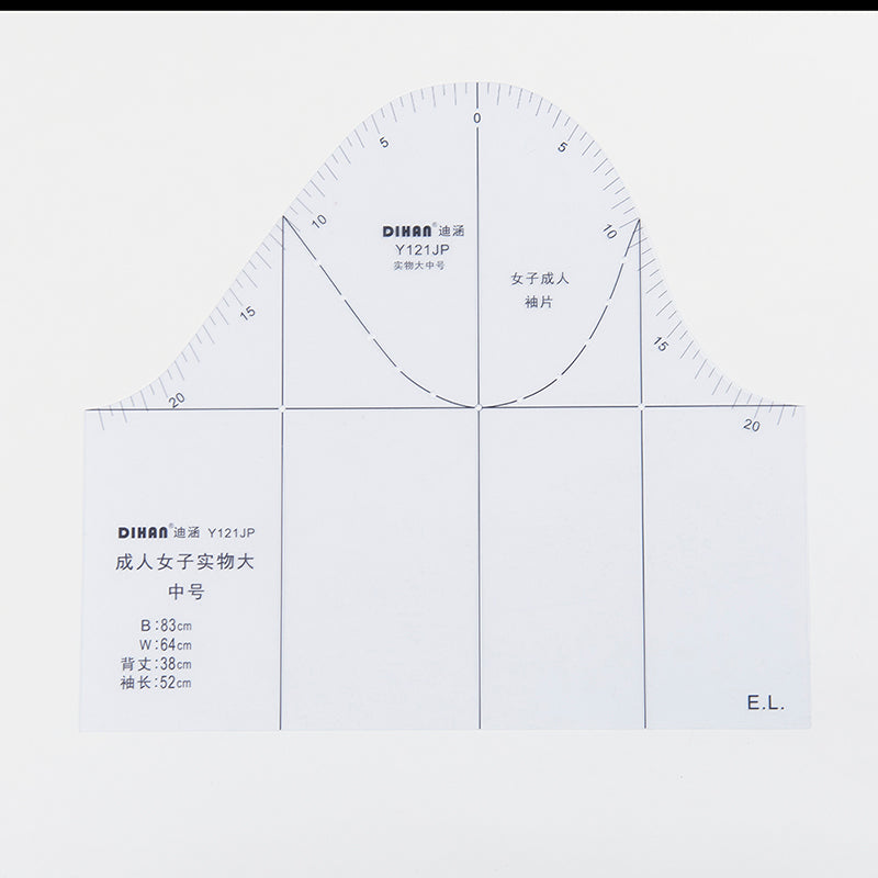 Clocore 1:1 Sleeve Pattern Making Prototype Ruler Plastic Sewing Tailor Tool Sleeve Curve Ruler Help To Draw Sleeve Pattern Y121JP