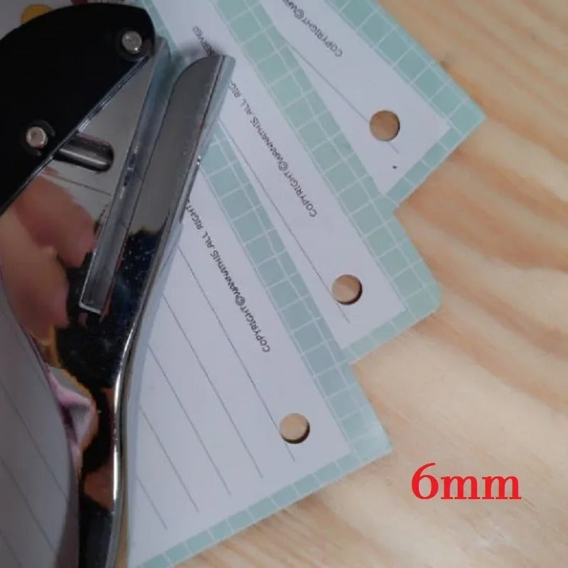 Heavy Duty Hole Punch – Handheld Single Hole Punch 3mm/6mm/8mm/10mm for PVC Cards, Bank Cards, Film, Plastic & Paper