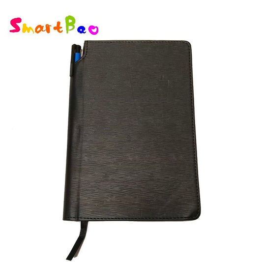 A5 PU Leather Notebook with Pen Holder, Custom Logo Available