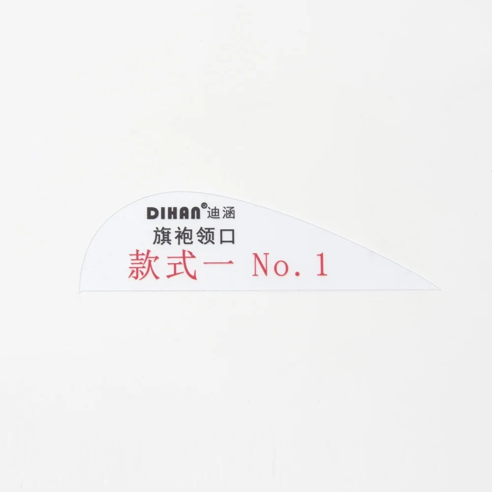 Cheongsam Collar Pattern Template Kit (6 Variations) – Universal Qipao Neckline Drafting Tool CS101-Neckline