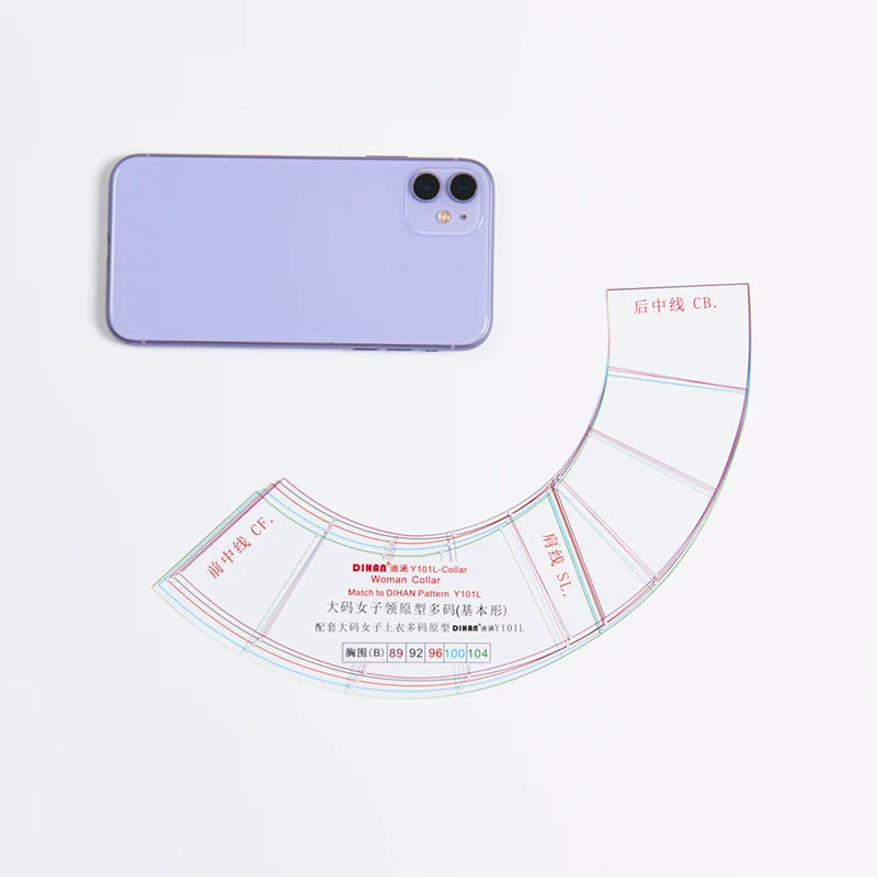 Clocore Y101L-C, Women's Large Size Collar with Multiple Sizes Combined in A Basic Type, Japanese Bunka-gata Prototype.