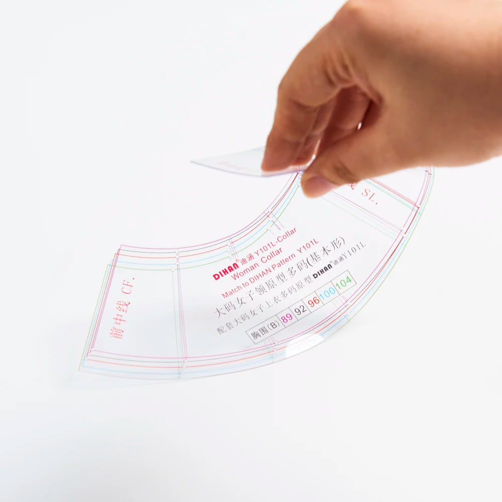 Clocore Y101L-C, Women's Large Size Collar with Multiple Sizes Combined in A Basic Type, Japanese Bunka-gata Prototype.
