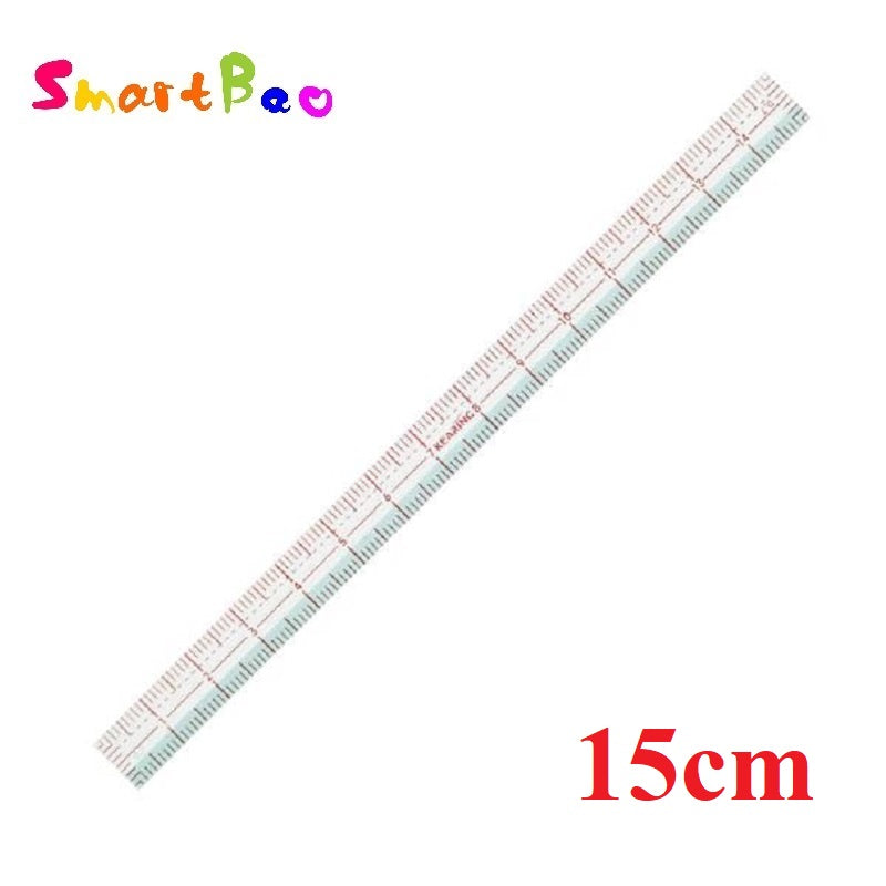 Garment Ruler – Professional Transparent Sewing & Pattern Making Tool with Red Grid and Green Partition